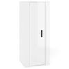 vidaXL Mobile Porta TV a Parete Bianco Lucido 40x34,5x100 cm