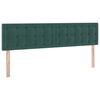 vidaXL Letto con Contenitore con materasso Verde Scuro 90 x 200 cm