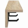 vidaXL Appendiabiti a muro Rovere Sonoma 40 x 10,5 x 10,5 cm
