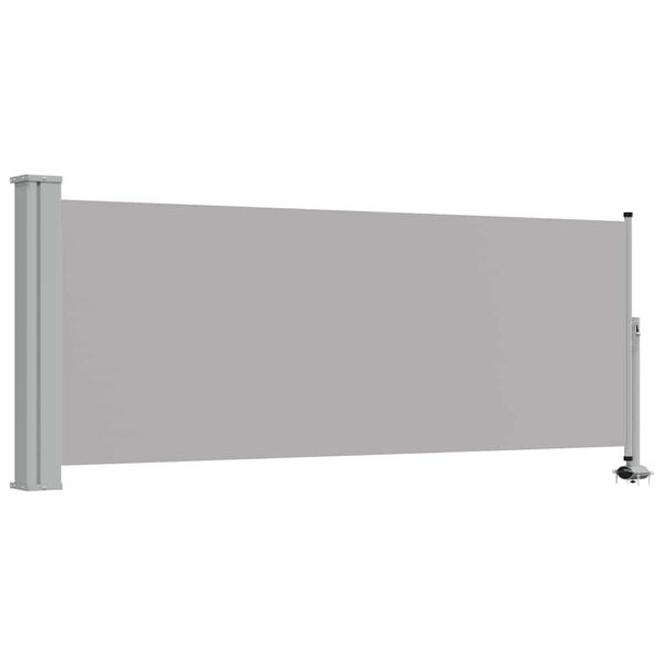 vidaXL Tenda da Sole Laterale Retrattile 100 x 300 cm Grigia
