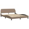 vidaXL Letto con Materasso Hvar Cappuccino 160x200cm Similpelle