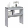 vidaXL Tavolino Consolle Grigio Sonoma 80x30x80 cm Legno Multistrato