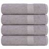 vidaXL Asciugamani FROGN 4 pz Grigio 50x100 cm 360 g/m&sup2;