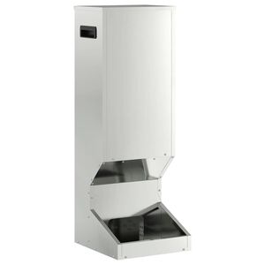 vidaXL Mangiatore per cervi Argento 28 x 30 x 80 cm Acciaio zincato