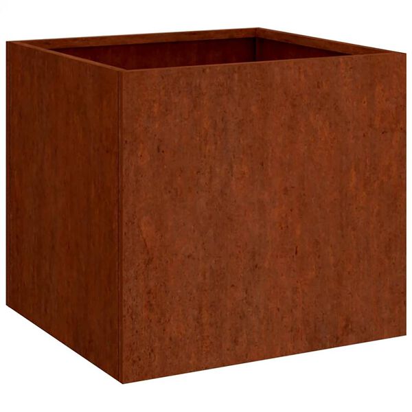 vidaXL Fioriere 2 pz 32x30x29 cm Acciaio Corten