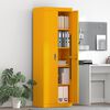 vidaXL Armadio con archiviazione 2 pcs Giallo senape 60 x 40 x 180 cm