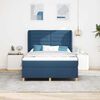 vidaXL Letto a molle con materasso Blu 200 x 140 cm Tessuto