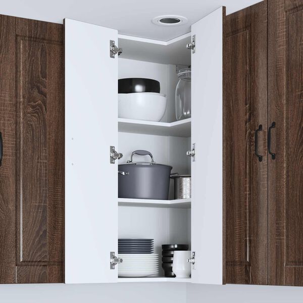 vidaXL Mobile da cucina con porta Rovere Marrone 57 x 57 x 100 cm
