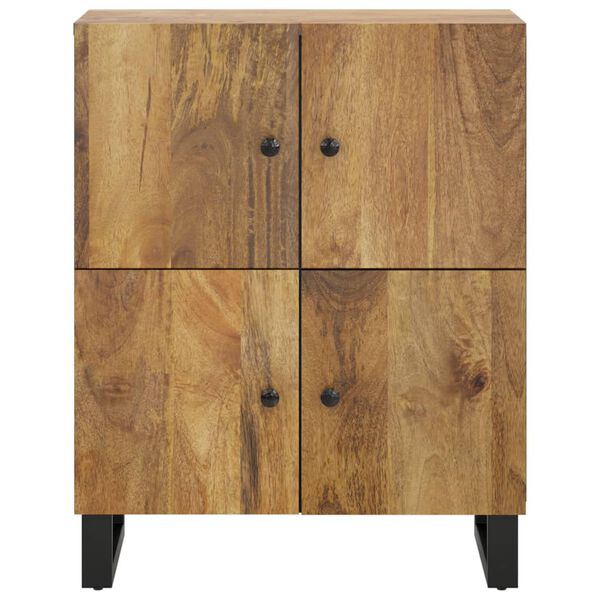 vidaXL Credenza con 4 Ante 60x33x75 cm in Legno Massello di Mango