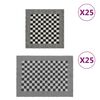 vidaXL Set Strofinacci 50 pz in Cotone Nero e Bianco