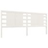 vidaXL Testiera per Letto Bianca 206x4x100 cm Legno Massello di Pino