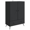 vidaXL Credenza Nero 66 x 34,5 x 95 cm Legno ingegnerizzato