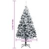 vidaXL Albero di Natale artificiale con 300 LED Bianco 180 cm