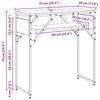 vidaXL TavoloConsolle Rovere artigianale 75x30x75cm Legno multistrato