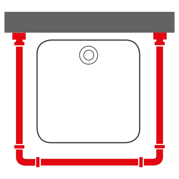 Sealskin Barra per Tenda da Doccia Bianca