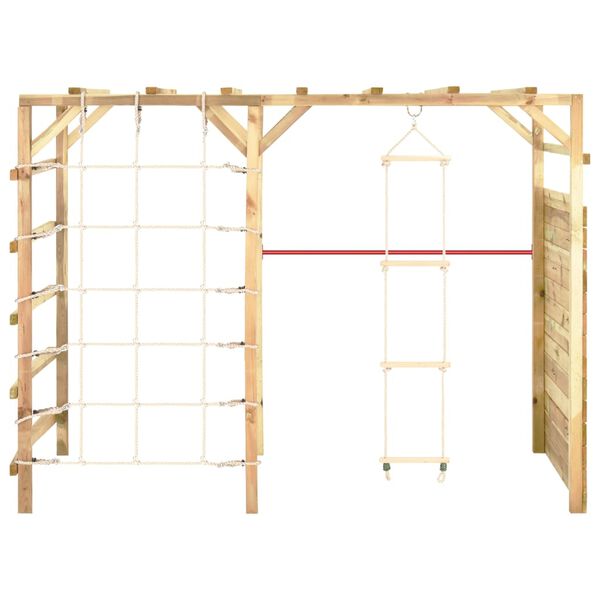 vidaXL Struttura di Arrampicata 240x100x170cm Legno di Pino Impregnato