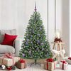 vidaXL Albero di Natale Artificiale con Rami Pieghevoli Verde 150 cm
