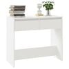vidaXL Tavolo Consolle Bianco 89x41x76,5 cm in Acciaio