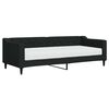 vidaXL Divano Letto con Materasso Nero 80x200 cm in Tessuto