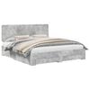 vidaXL Struttura del letto con cassetto Grigio cemento 180 x 200 cm