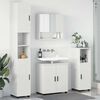 vidaXL Set di mobili per il bagno Montaggio a parete 4 pcs Bianco