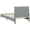 vidaXL Struttura letto bambini con testata Grigio chiaro 90 x 200 cm