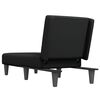vidaXL Chaise Longue in Tessuto Nero