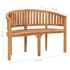 vidaXL Set Salotto da Giardino 4 pz Design Curvo in Massello di Teak