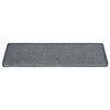 vidaXL Tappetini per scale 30 pz 65x21x4 cm Grigio chiaro e blu con bordo rettangolare