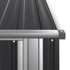 vidaXL Capanno da Giardino Antracite 118,5x97x209,5 cm Acciaio Zincato