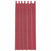 vidaXL Tende in Voile con Passanti 2 pz Rosso Vino 140x260 cm