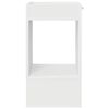 vidaXL Tavolino Bianco 30 x 30 x 56 cm Legno multistrato