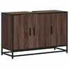 vidaXL Mobile Lavabo Bagno Rovere Marrone 90x33x60cm Legno Multistrato