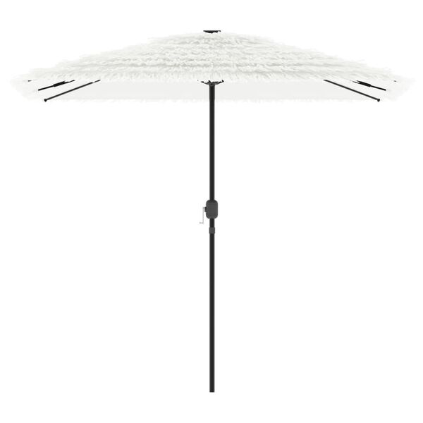 vidaXL Ombrellone Giardino con Palo in Acciaio Bianco 248x248x248 cm