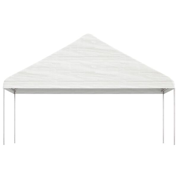 vidaXL Gazebo con Tetto Bianco 8,92x5,88x3,75 m in Polietilene
