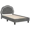 vidaXL Struttura letto bambini con testata Grigio scuro 80 x 160 cm