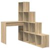vidaXL Scrivania ad angolo Rovere Sonoma 101,5 x 149,5 x 149,5 cm