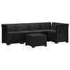 vidaXL Divano da Giardino 5 Posti con Cuscini Stile Rattan PP