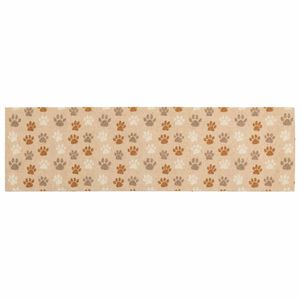 vidaXL Tappeto da Cucina Zampe beige 150 x 45 cm 100% Poliammide