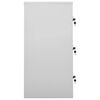 vidaXL Armadietti e Chiavi 5pz Grigio Chiaro Blu 90x45x92,5cm Acciaio