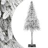 vidaXL Albero di Natale artificiale Bianco 71 x 71 x 150 cm