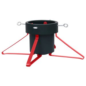 vidaXL Base per Albero di Natale Verde e Rossa 46x46x19 cm