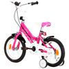 vidaXL Bici per Bambini 14 Pollici Nera e Rosa