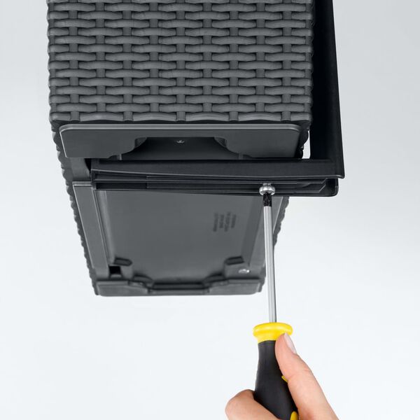 LECHUZA Staffe per Fioriere da Balcone Nero 19033