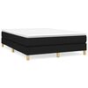 vidaXL Struttura Letto a Rete a Molle Nero 140x200 cm in Tessuto