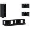 vidaXL Set mobile TV 5 pcs Legno vecchio Legno multistrato