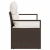 vidaXL Divano da giardino con cuscino 120 x 62 x 69 cm. polyrattan