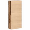 vidaXL Highboard Legno vecchio 80 x 35 x 180 cm Legno multistrato