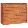 vidaXL Letto Rialzato da Giardino Ruggine 100x40x77 cm Acciaio Corten