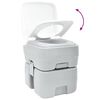 vidaXL Toilette da Campeggio Grigio 41.5 x 36.5 x 42 cm